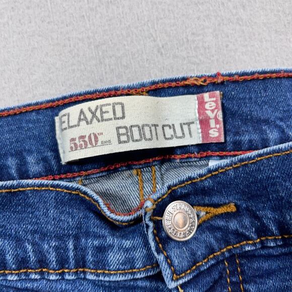 Levi's 550 Bootcut Jeans Women 18S Relaxed Fit Blue Denim‎ Stone Wash - Picture 6 of 11
